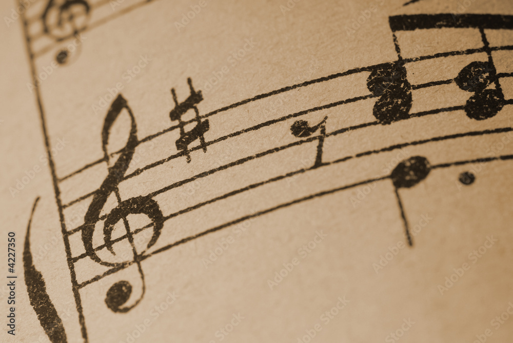 Fototapeta premium Musiknoten