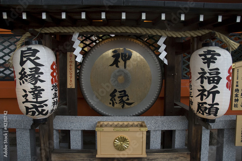 Temple gong, Kiyomizudera Temple, Kyoto, Japan