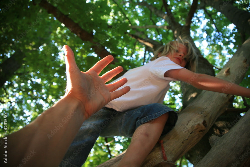 Fototapeta premium enfant main