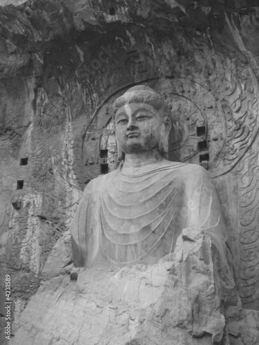 Seated Stone Buddha