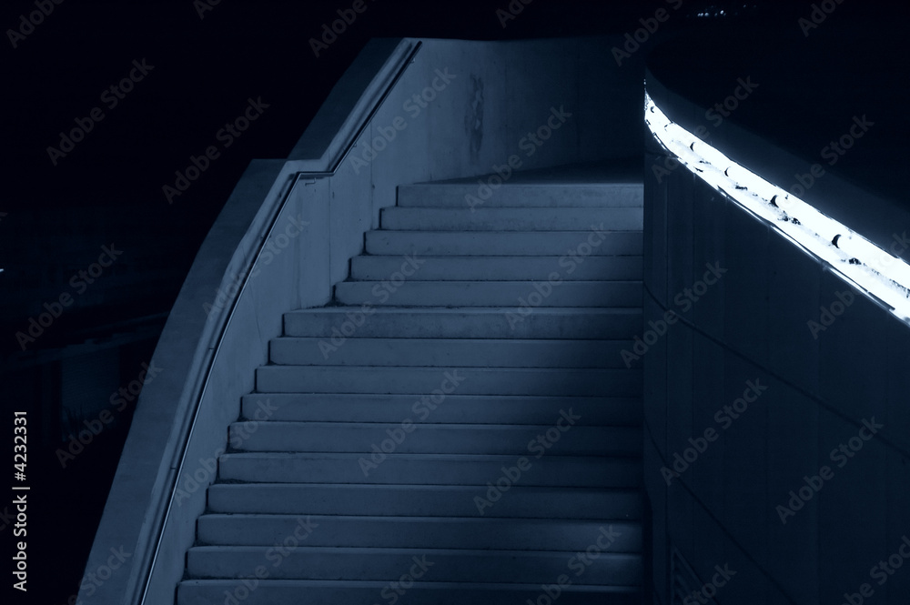 blaue Treppe II blaue Treppe II