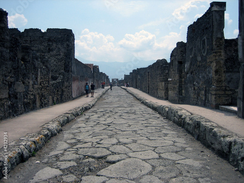 Ancient Roman Street in Pompeii