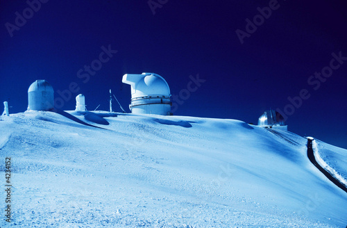 Telescope complex, Mauna Kea Observatory, Hawaii
