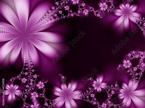 Frame of flowers