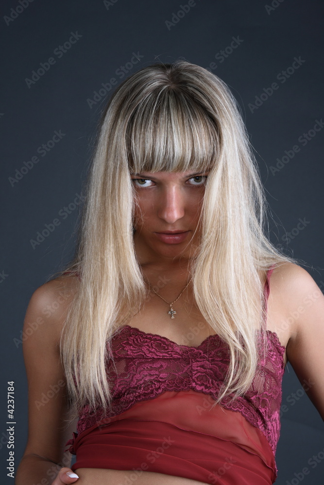 Naklejka premium blond hair