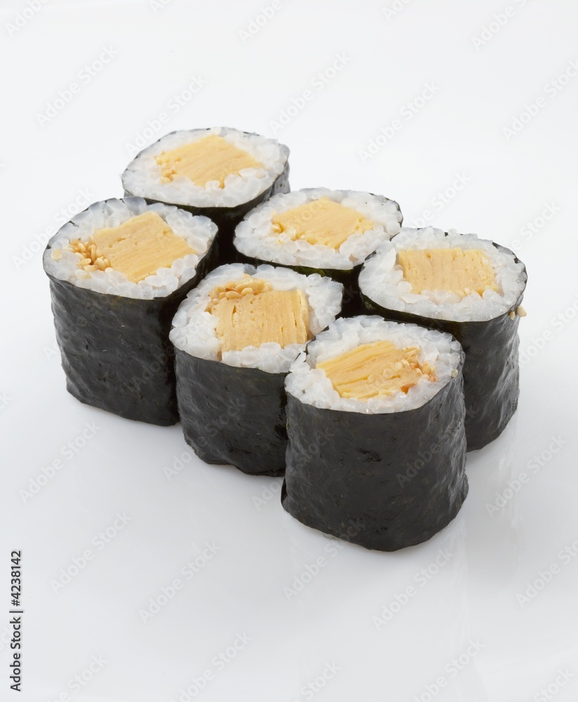 Isolated Japanese food sushi on white background Isolated Japanese food sushi on white background
