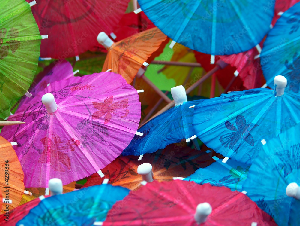 Colorful Little Drink Umbrellas