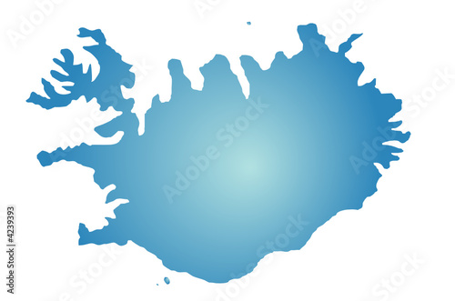 Fond de carte Islande plein