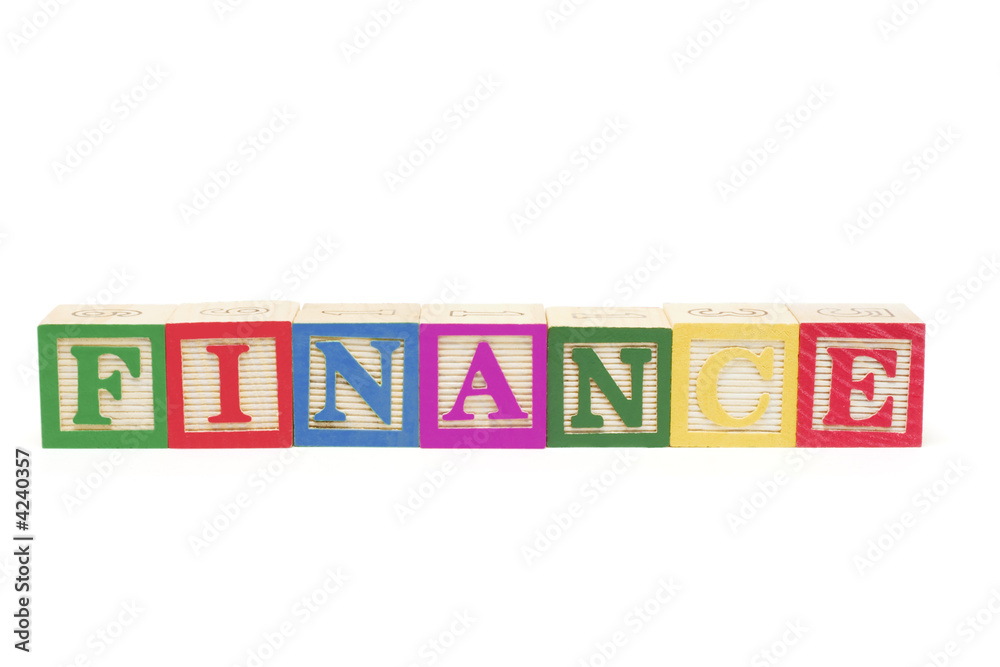 Alphabet Blocks - Finance Alphabet Blocks - Finance