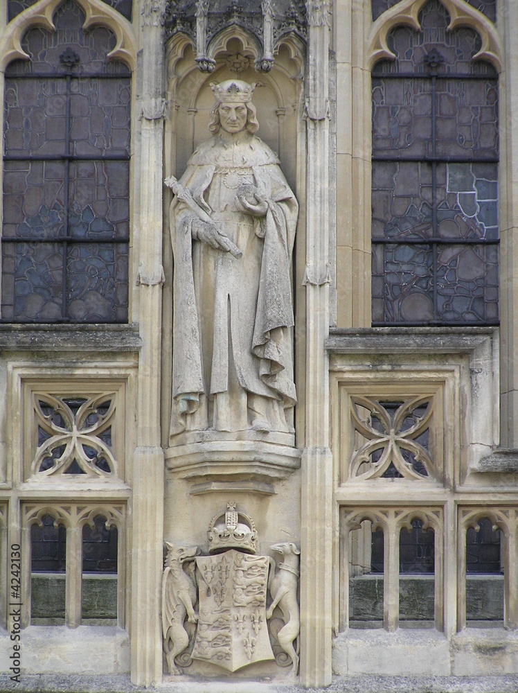 Statue on Bath Cathedral
