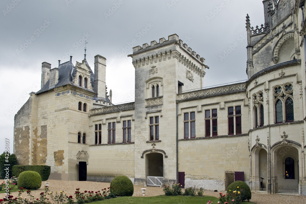Chateau Brézé yard