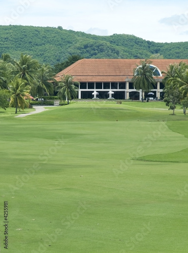 Fairway and clubhouse