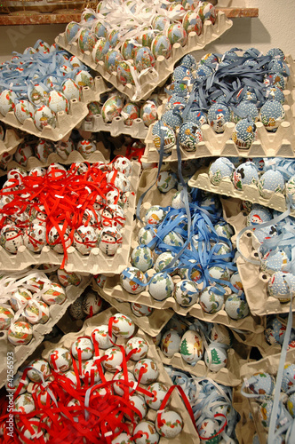 Decorated Christmas eggs, Salzburg, Austria