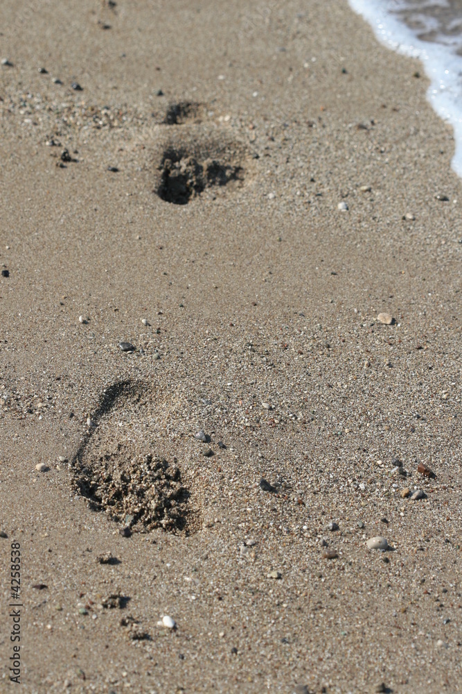 Traces on sand Traces on sand