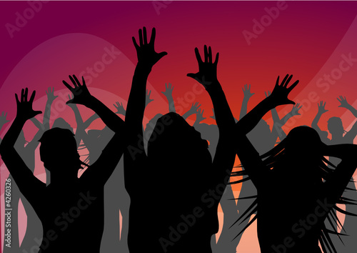 People at disco