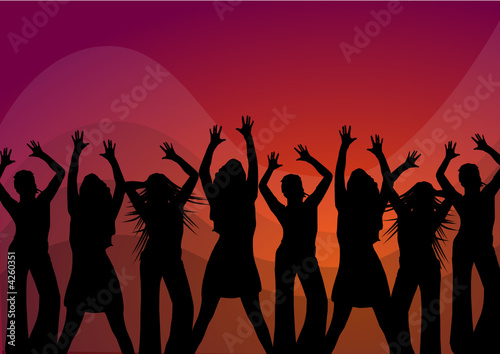 People at disco