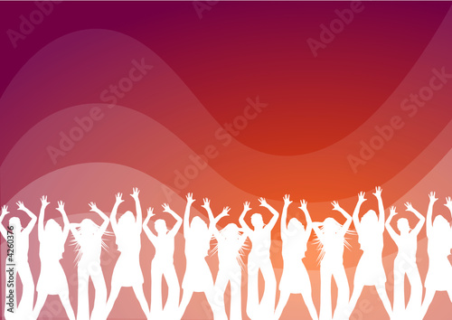 People at disco