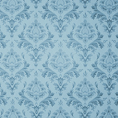 old blue vintage wallpaper