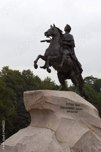 Famous monument Bronze Horseman photo