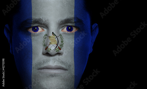 Fotografie Guatemalan Flag - Male Face
