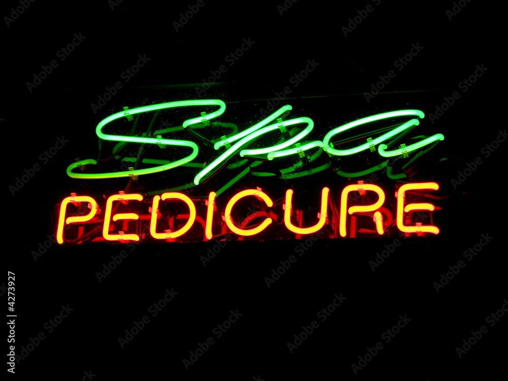 Neon Spa  pedicure Sign