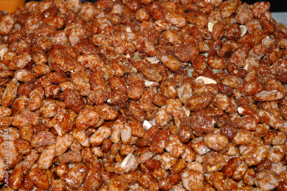 Roasted candied almonds, Christmas market, Munich, Germany Roasted candied almonds, Christmas market, Munich, Germany