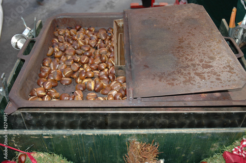 Roasted chestnuts, Christmas market, Munich, Germany