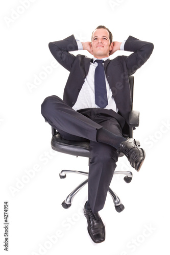 Relaxed Young Businessman