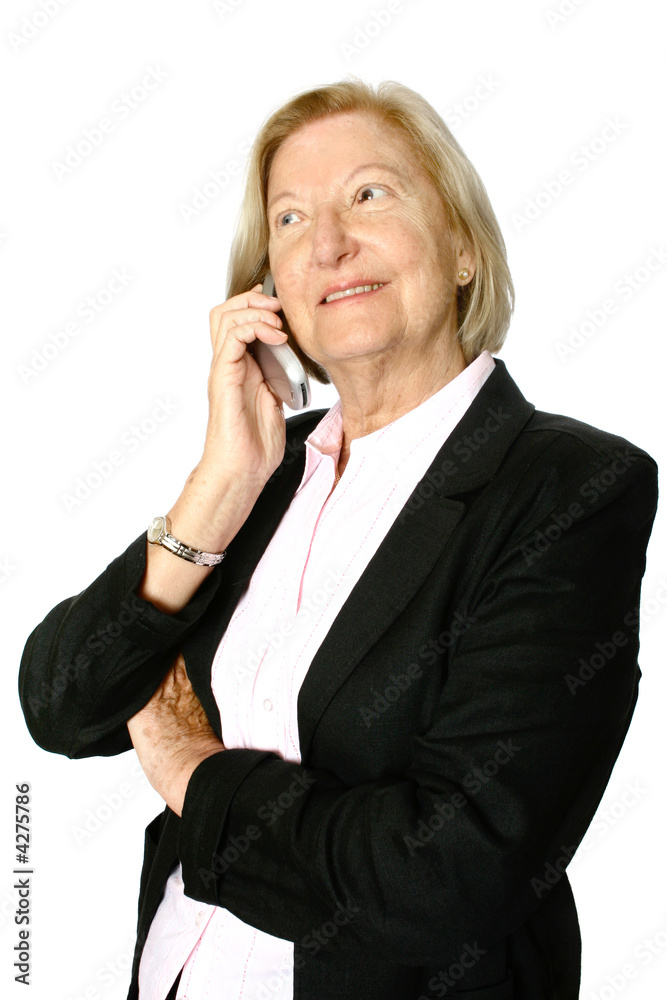 Mature caucacian businesswoman talking on her cellphone, Mature caucacian businesswoman talking on her cellphone,