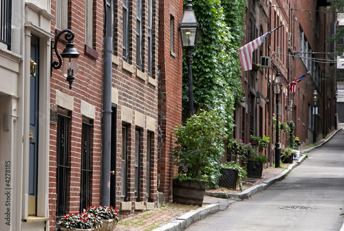 Принти на полотні beacon hill boston