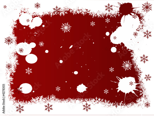 Red Xmas Border