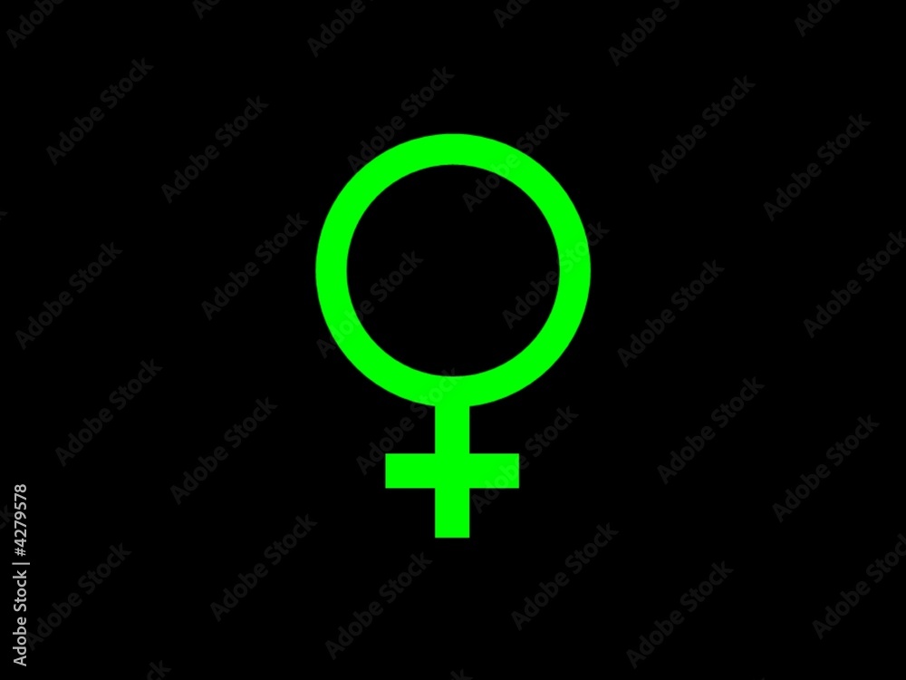 sign female gender sign female gender