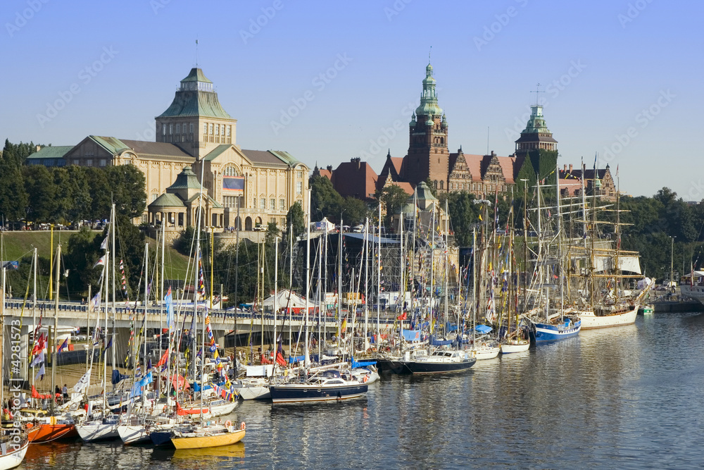 Fototapeta premium City of Szczecin in Poland