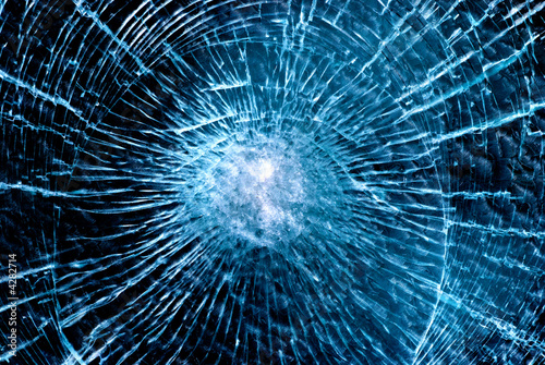 cracked glass