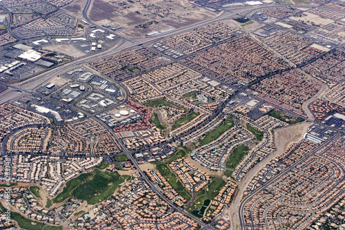 Aerial view of Las Vegas