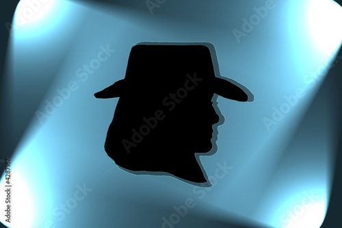 Cowgirl in Spotlight