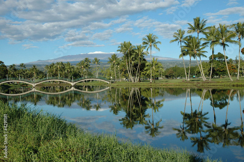 Wailoa Pond, Hilo, Hawaii USA