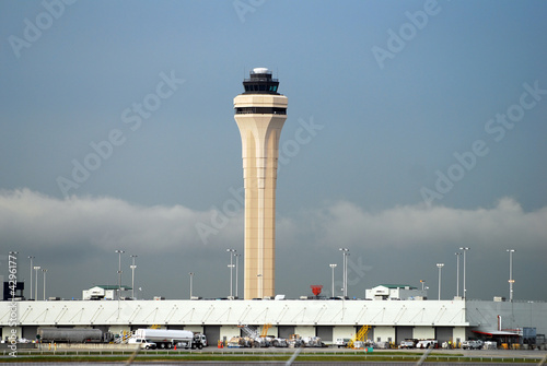 Miami airport communications tower photo