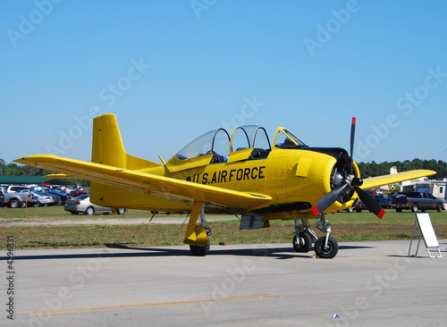 Small yellow airplane