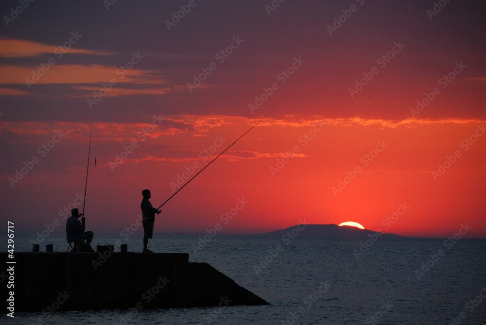 Sunrise fishing