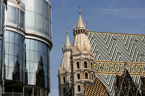 Stephansdom and Haas Haus photo