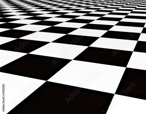 black and white checker floor background pattern