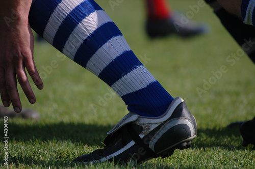 un pied de rugbyman
