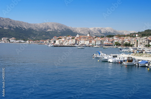 Baska town (Croatia, Krk island)