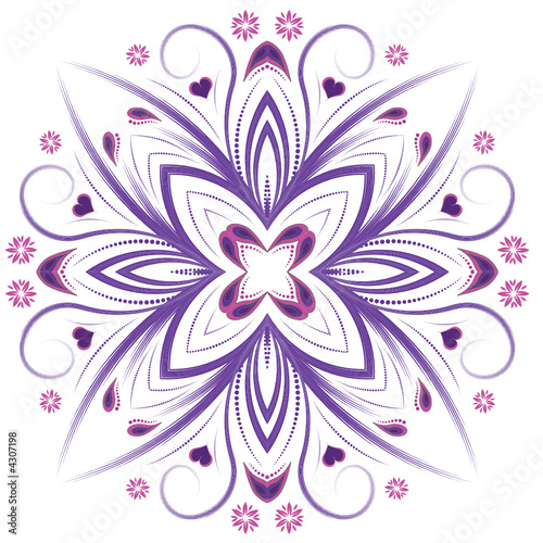 beautiful abstract vector floral design