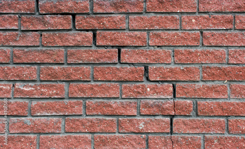 Crack in a brick wall