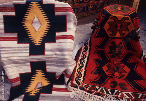 Indian rugs and blankets, New Mexico, USA