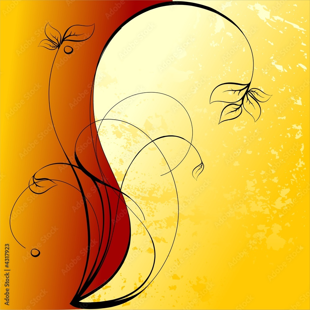 grunge floral background