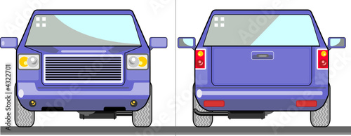 Blue pickup truck
