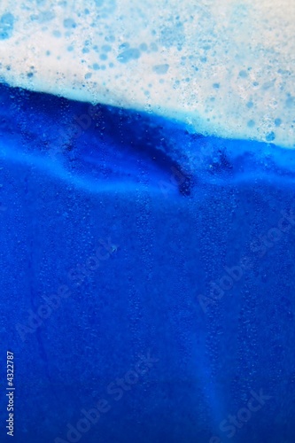 Blue ice beverage with bubbles © pitrs